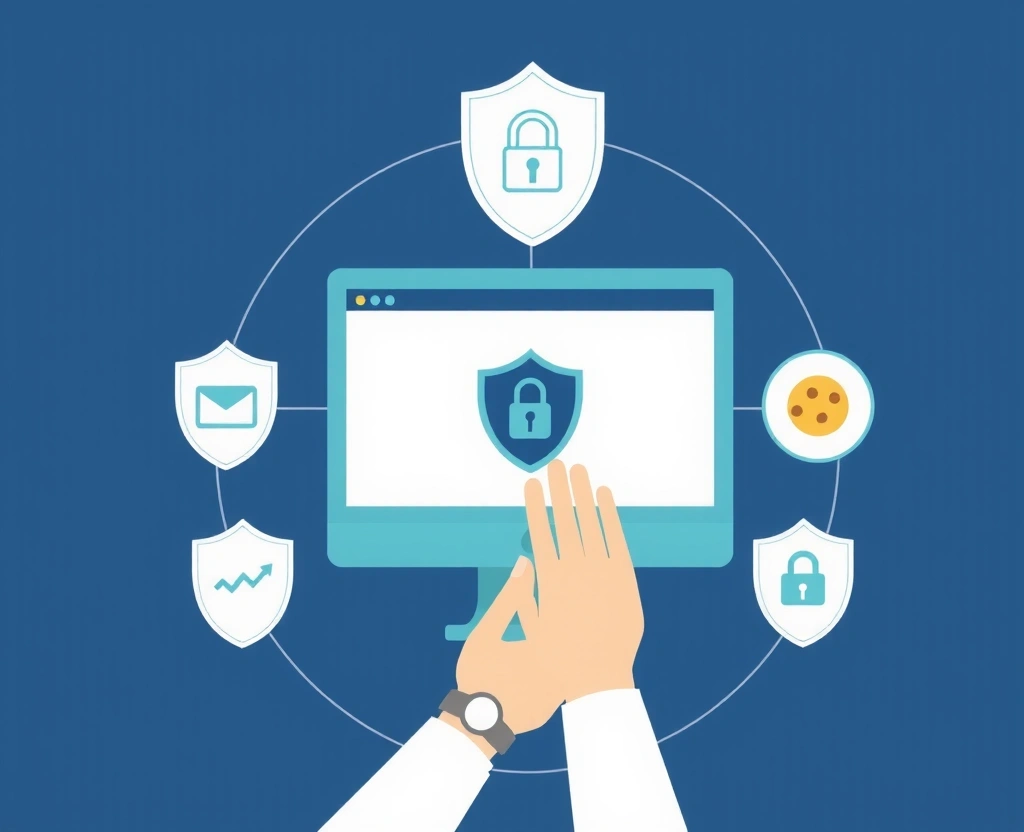 Seguridad y privacidad en línea con protección de datos